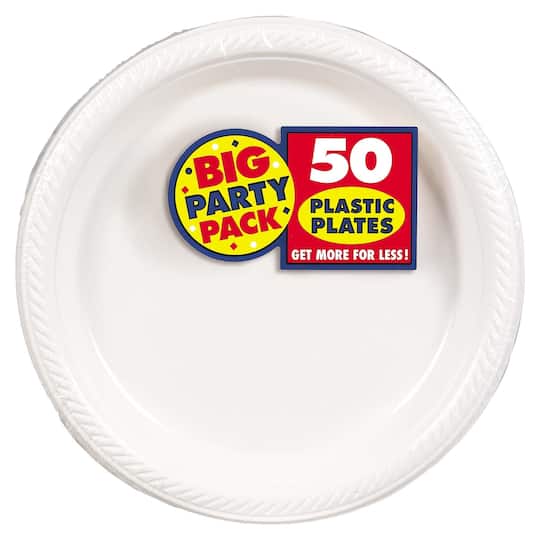 10.5&#x22; Round Plastic Plates